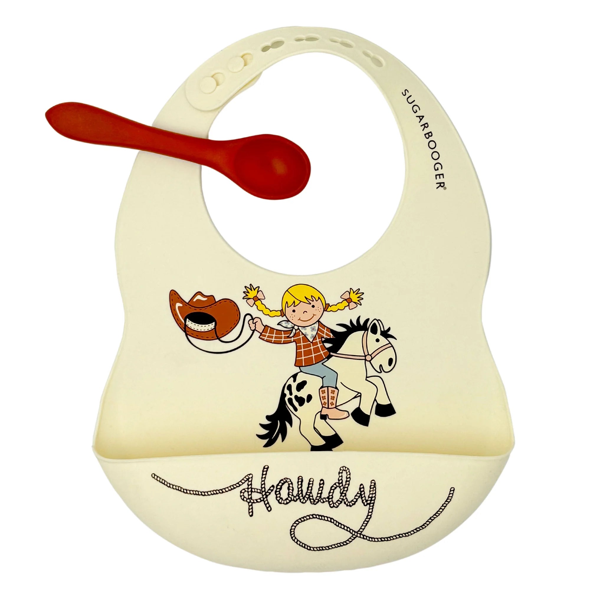 Sugarbooger- Fresh & Messy Bib + Spoon Set