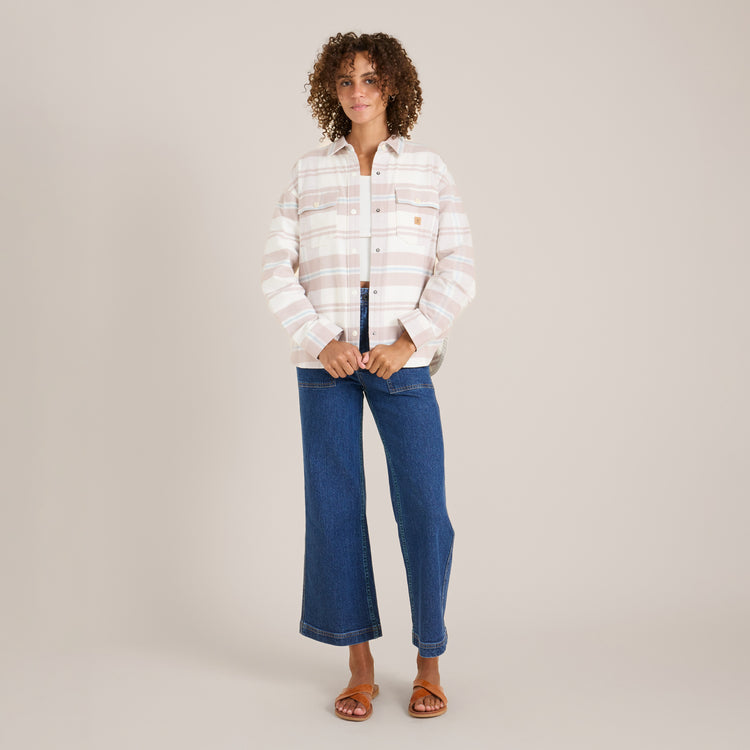 Roark- Amberley Flannel in Glacier