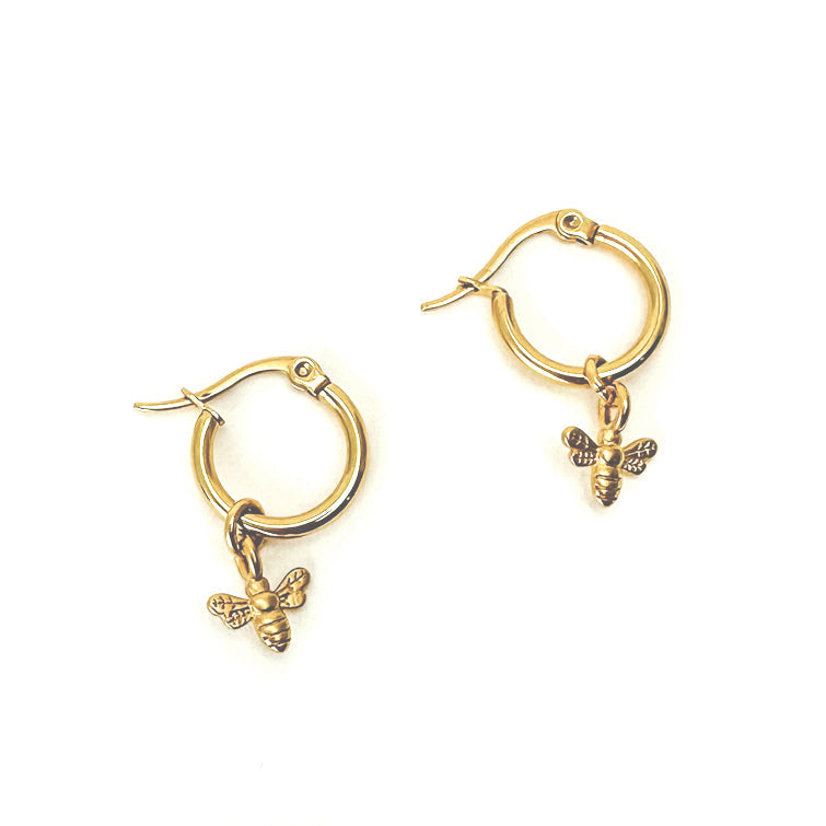 Helmsie- Bee Dangle Earrings