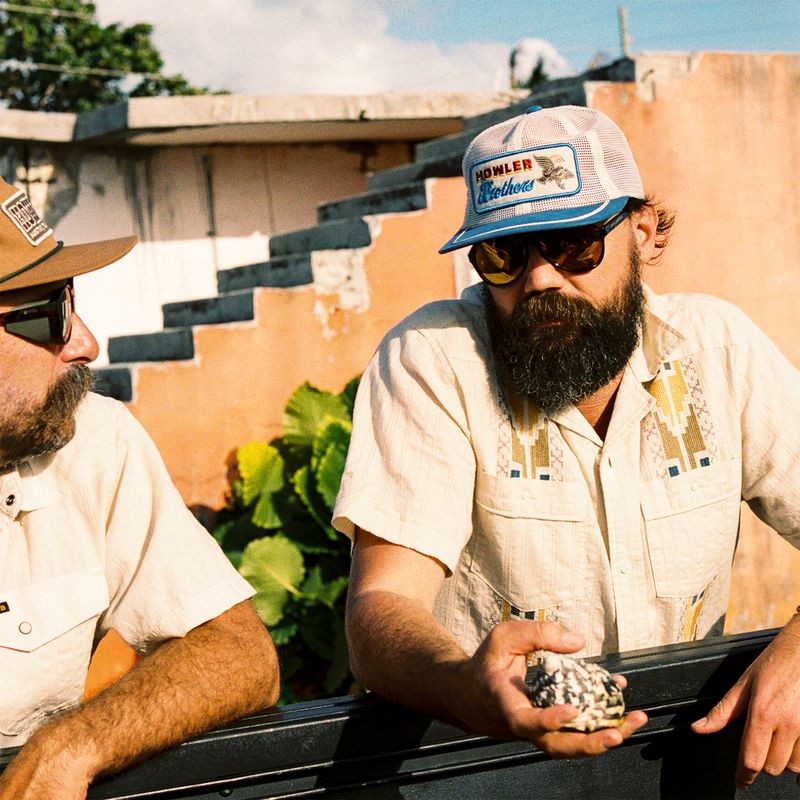 Howler Bros-  Feedstore : Osprey Prey : Stone / Blue Unstructured Snapback Hat