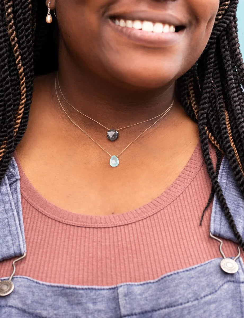 SoulKu- Chalcedony Luxe Necklace for Happy Birthday