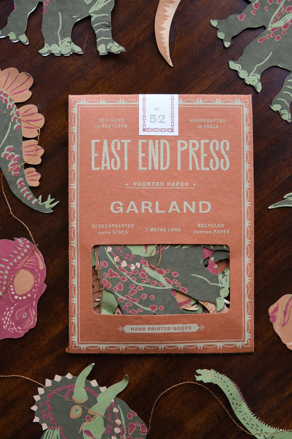 East End Press- Dinosaurs Sewn Garland