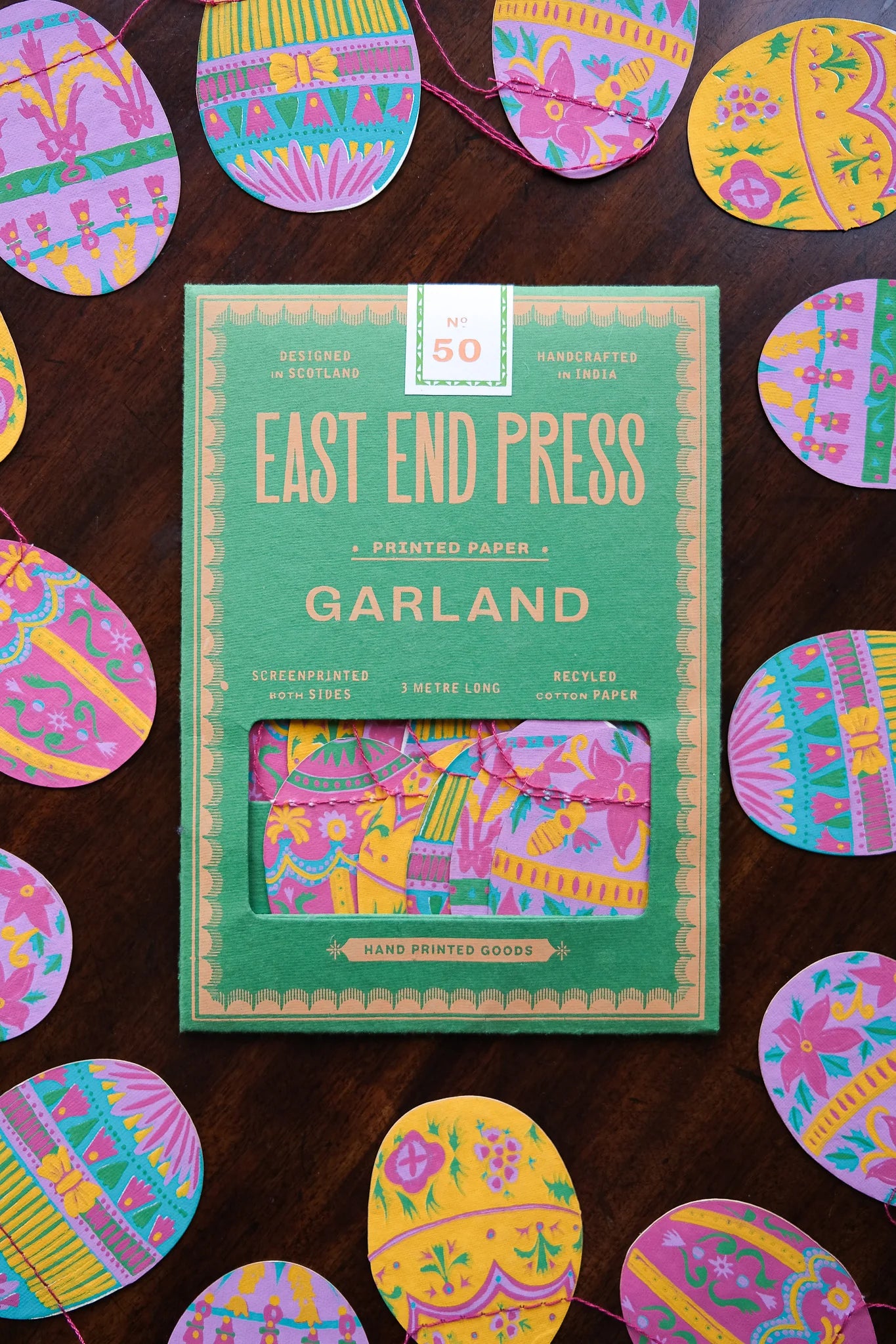 East End Press- East Eggs Sewn Garland