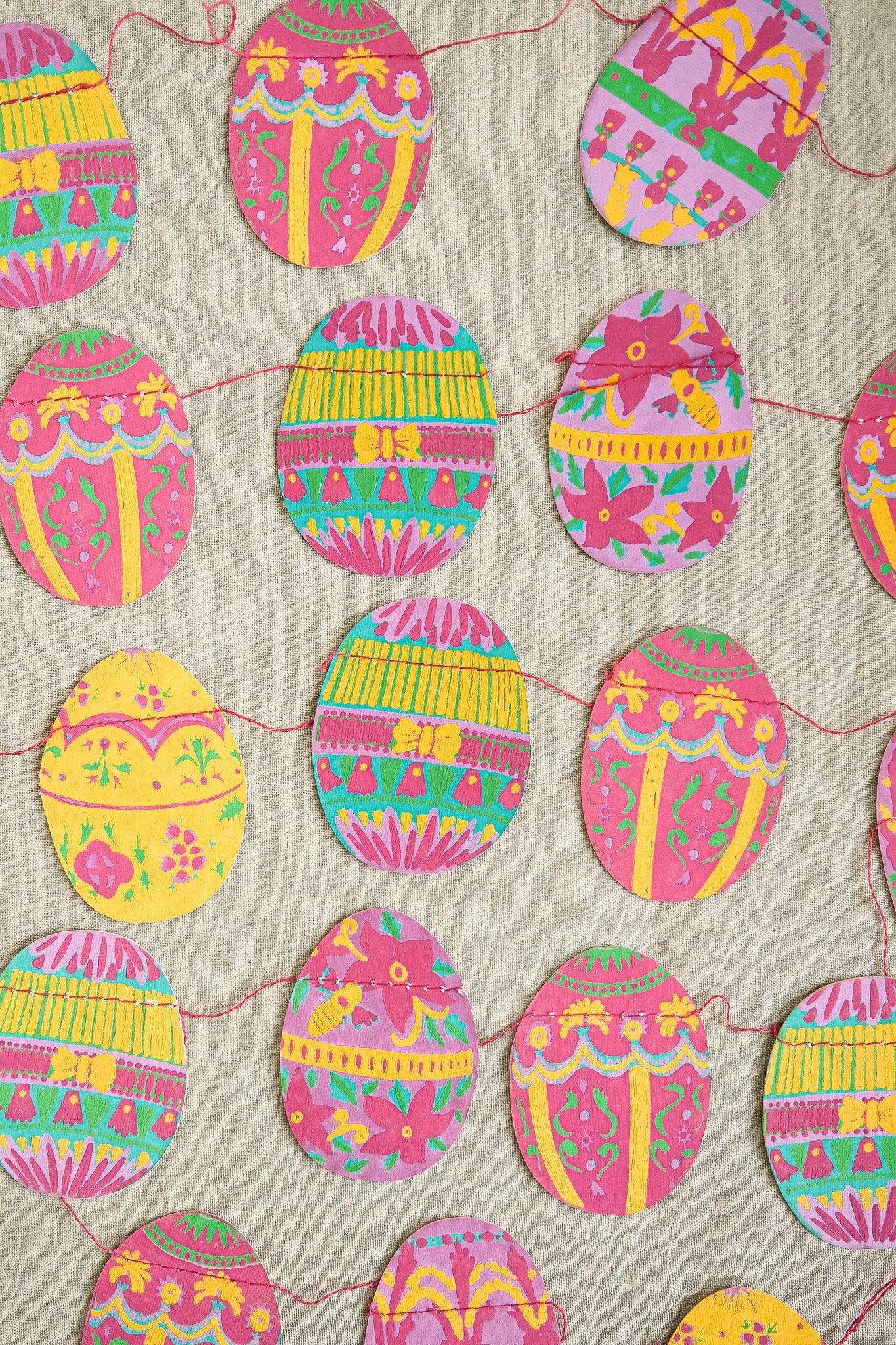 East End Press- East Eggs Sewn Garland