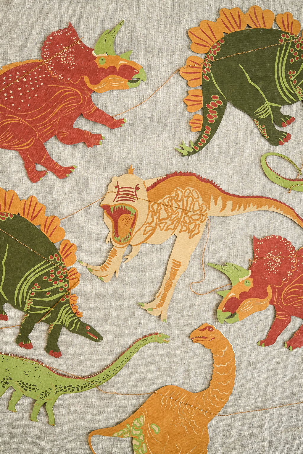 East End Press- Dinosaurs Sewn Garland