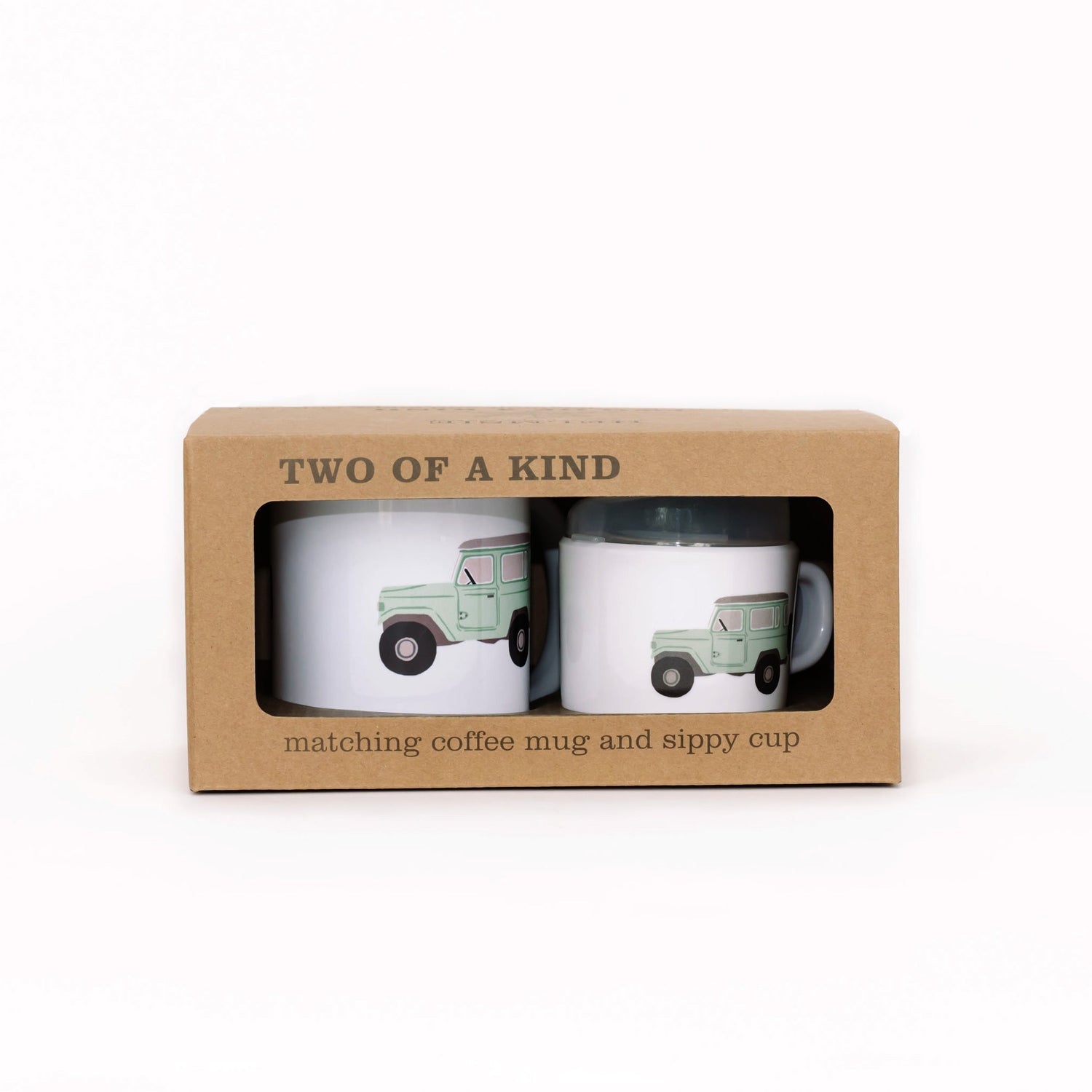 Helmsie- Vintage Truck Two of a Kind Cup Set
