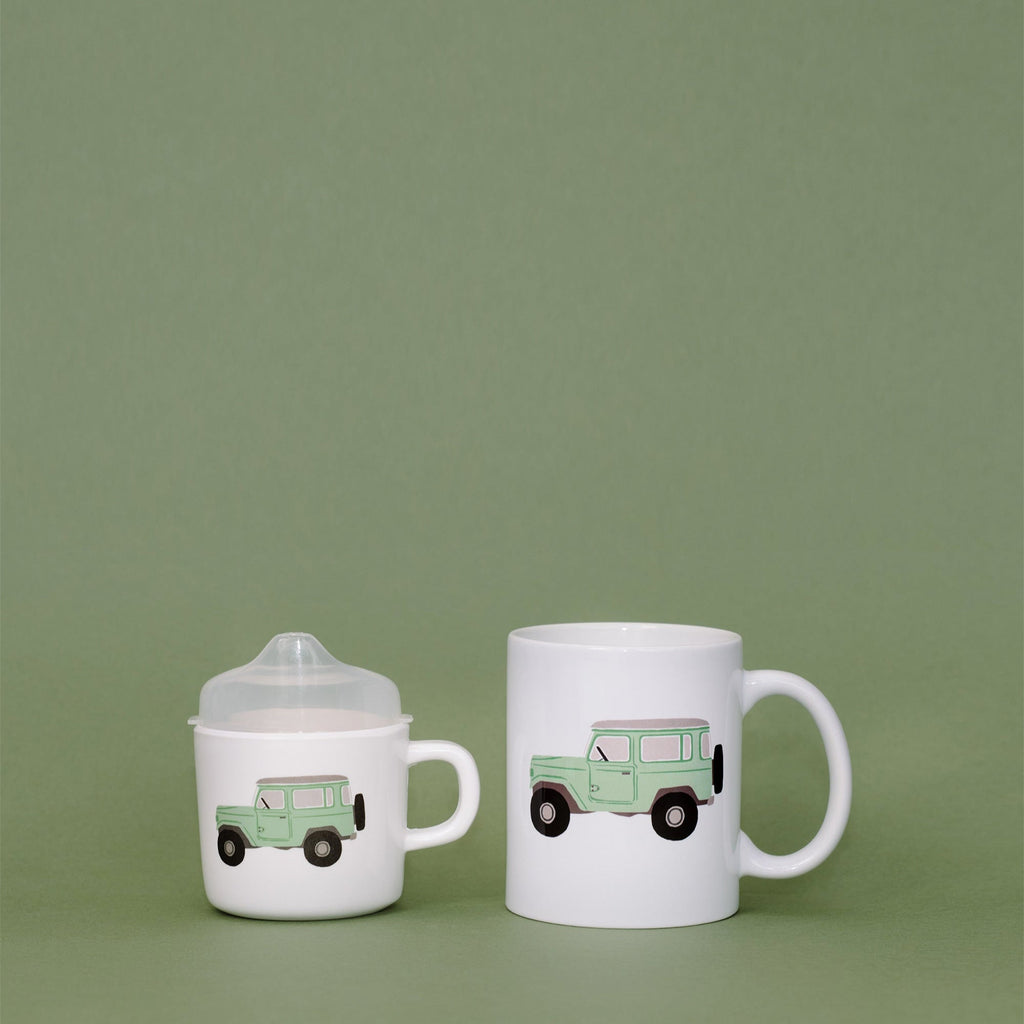 Helmsie- Vintage Truck Two of a Kind Cup Set