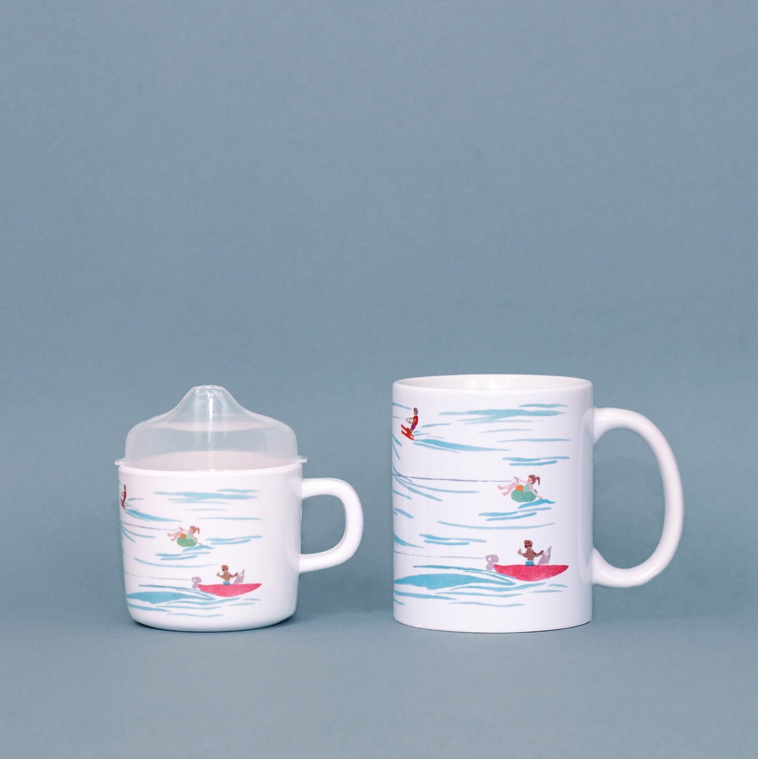 Helmsie- Water Skiers Two of a Kind Cup Set