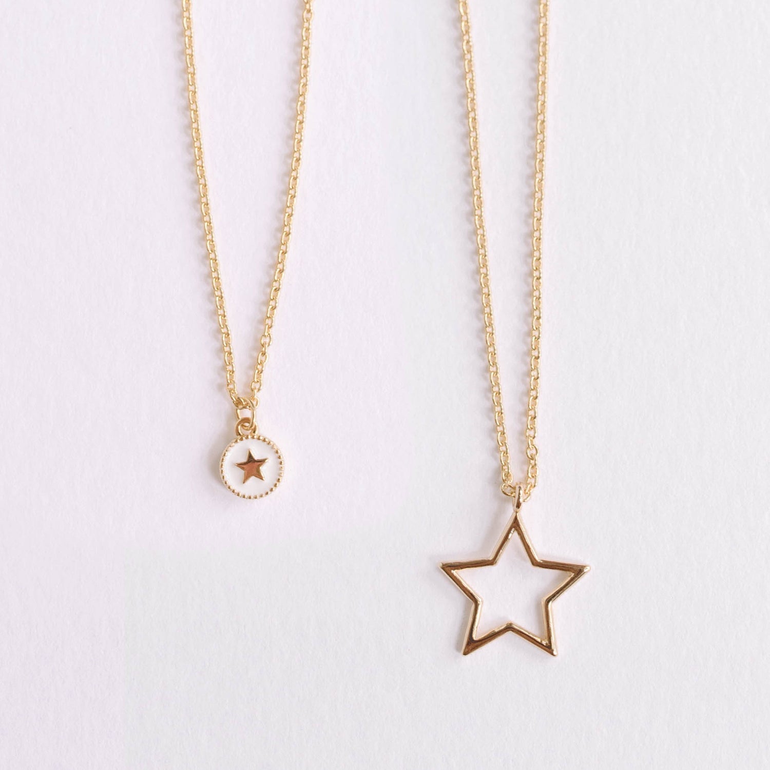 Helmsie- Mama & Me Star Necklace Set
