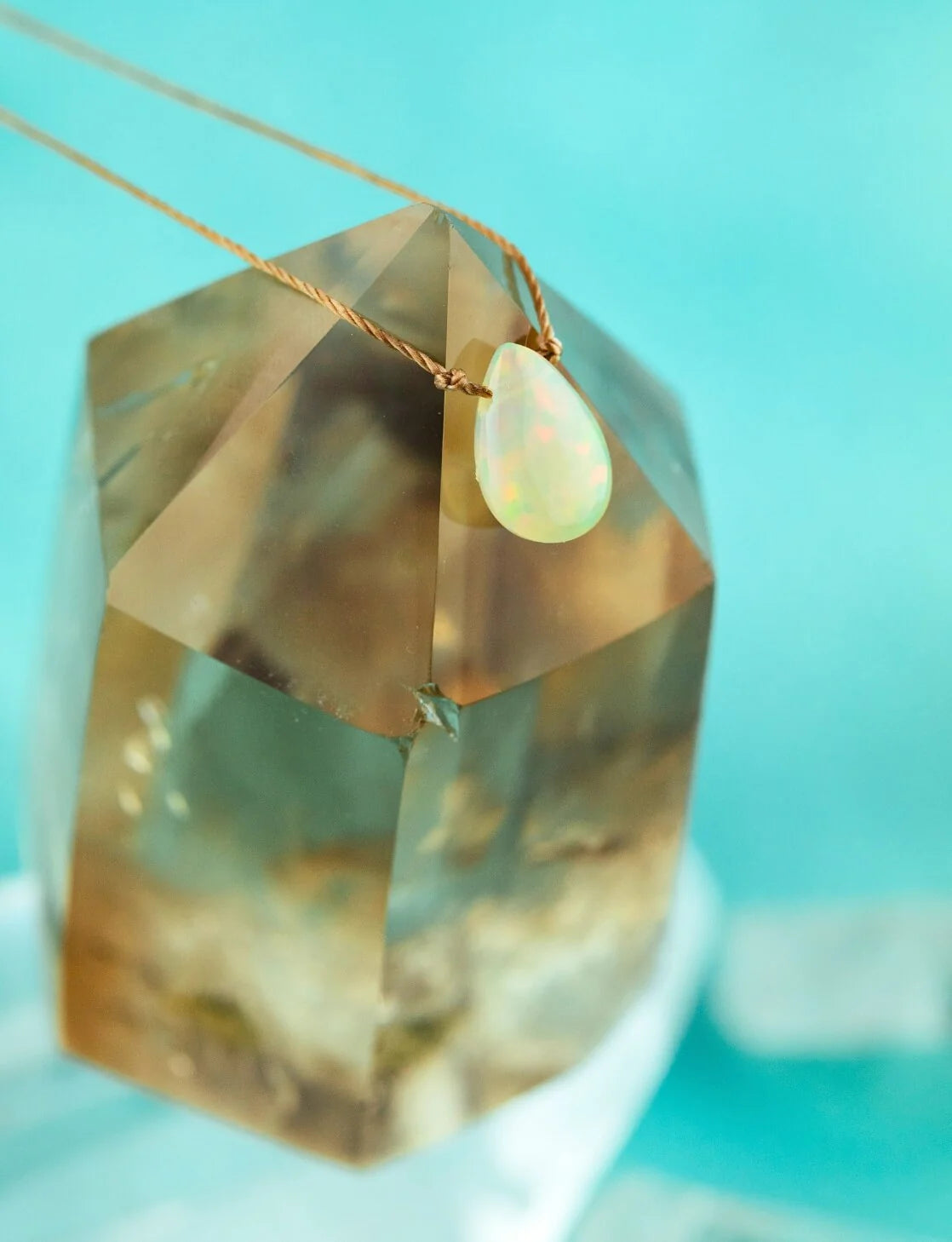 SoulKu- Ethiopian Opal Luxe Cocktail Necklace for Amazing Mom