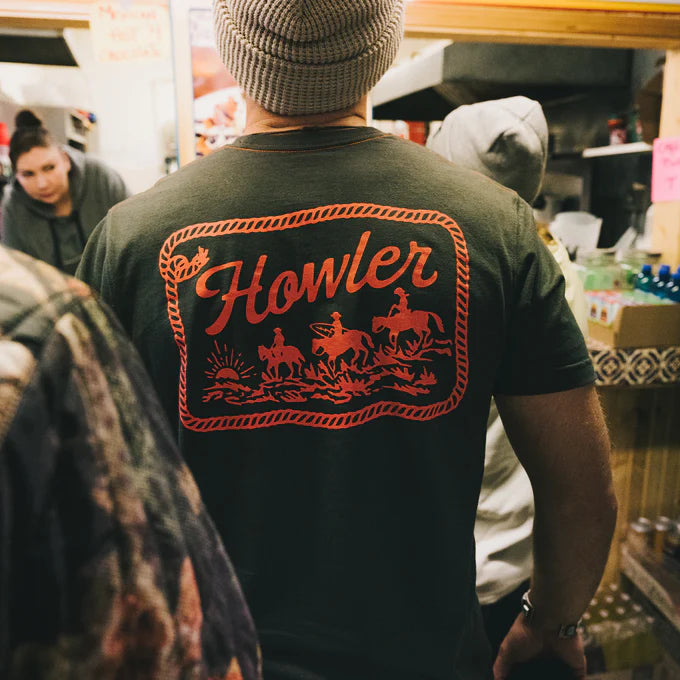 Howler Bros- Posse T-Shirt in Antique Black