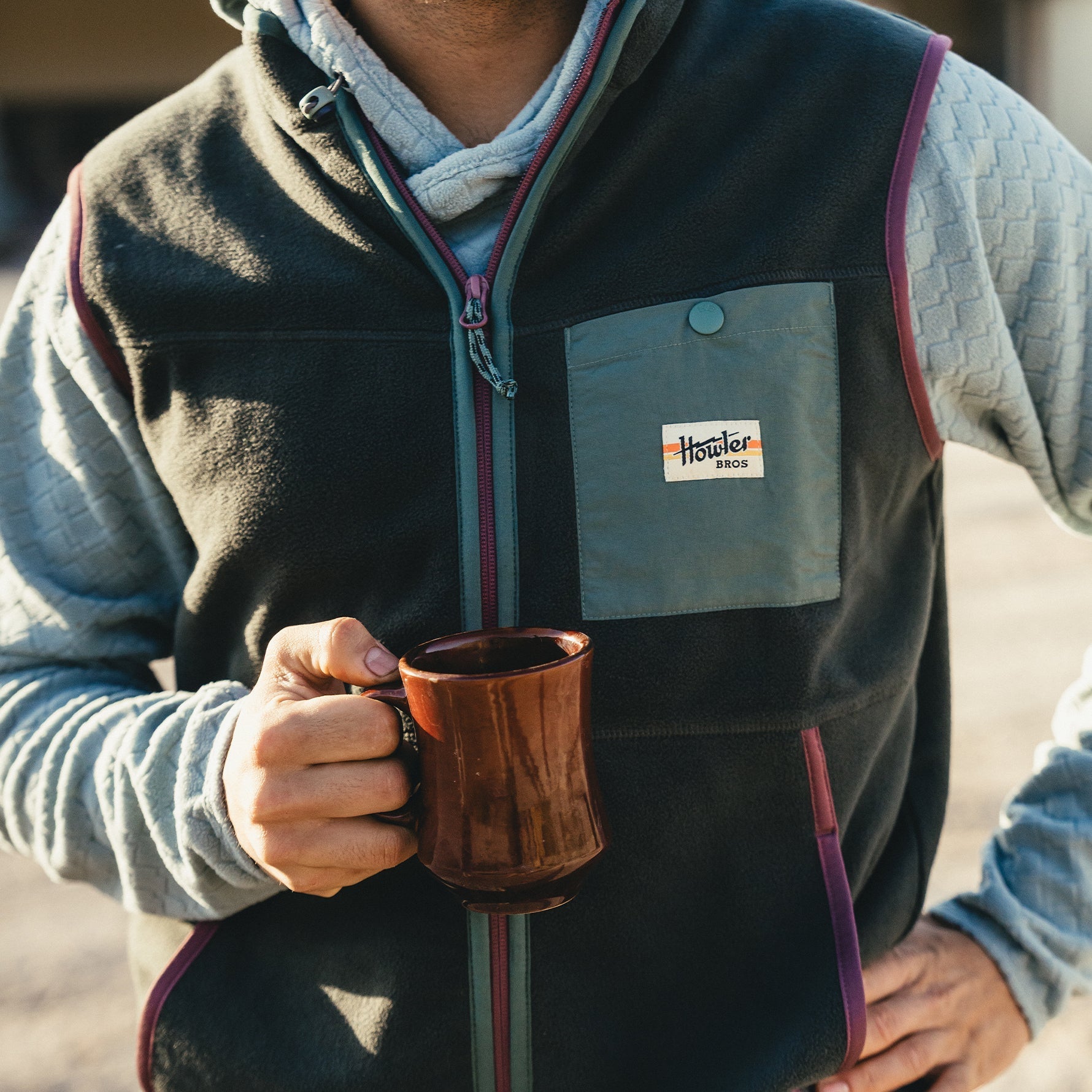 Howler Bros- Free Range Fleece Vest