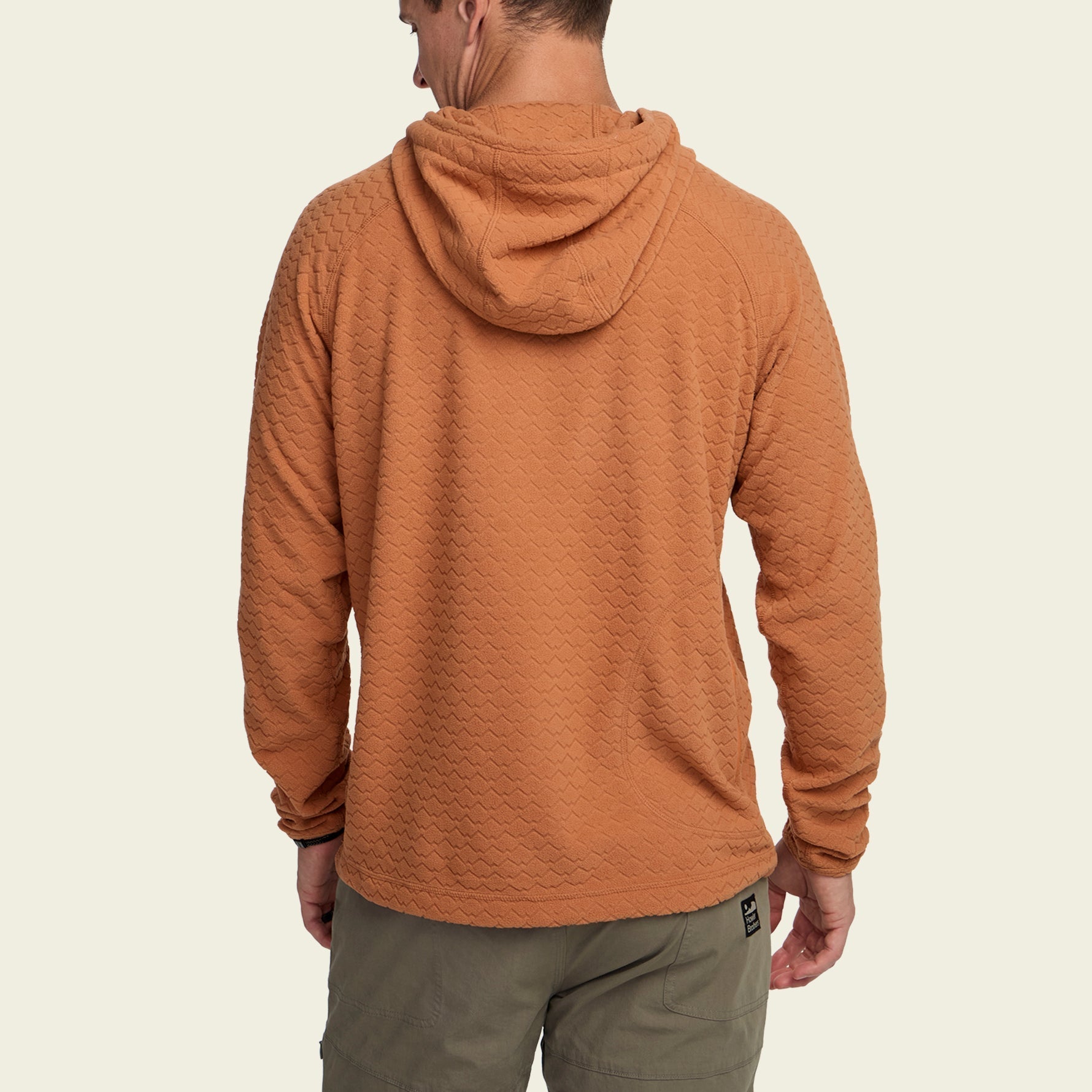 Howler Bros- Palo Duro Fleece Hoodie Mountain Grid : Clay