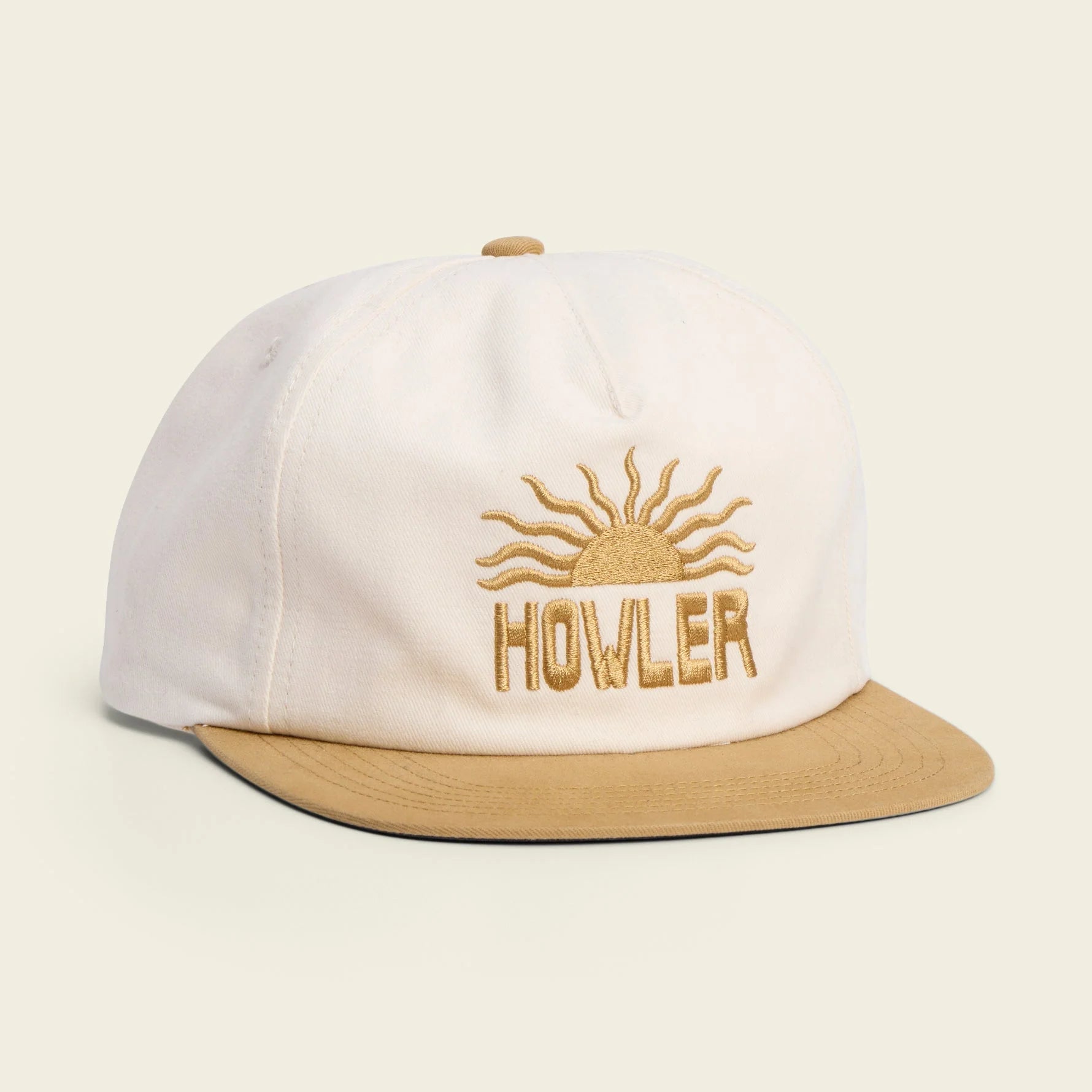 Howler Bros- El Sol : White Unstructured Snapback Hat