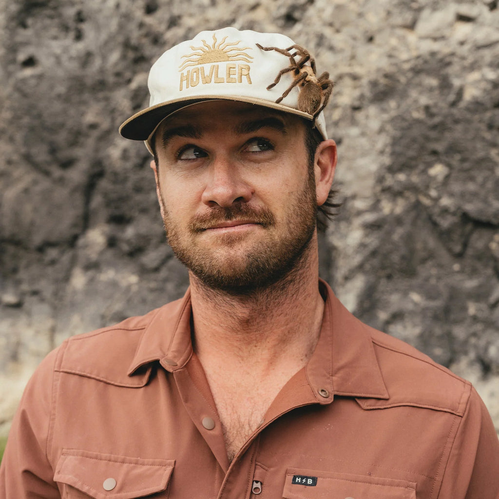 Howler Bros- El Sol : White Unstructured Snapback Hat