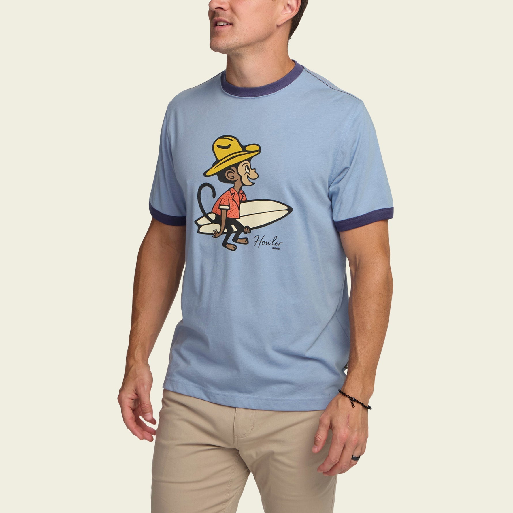 Howler Bros- El Monito Surfs Ringer T
