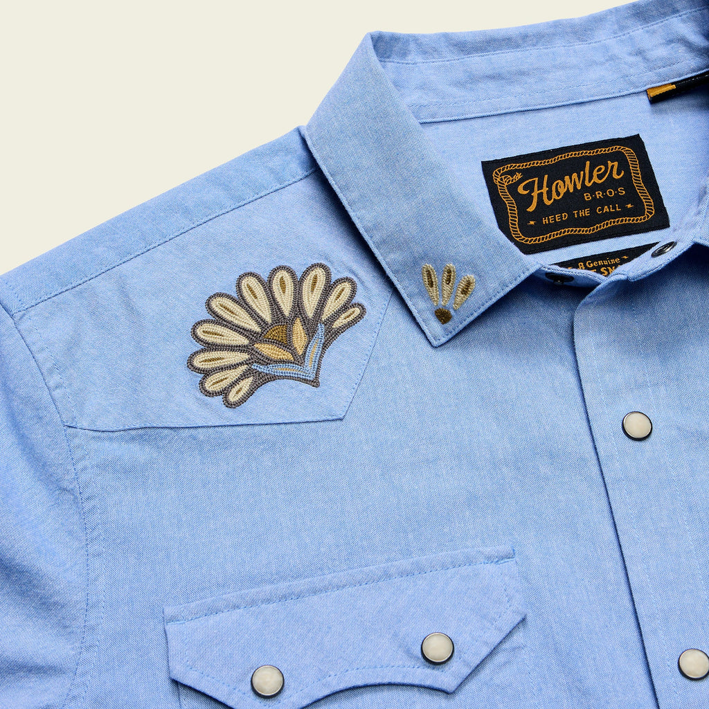 Howler Bros- Crosscut Deluxe Longsleeve : Fanned Flora