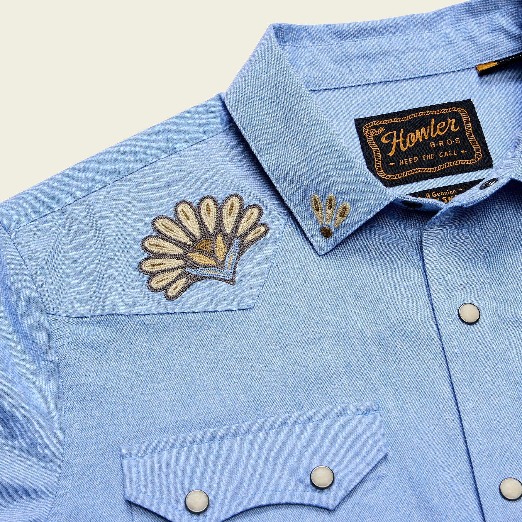 Howler Bros- Crosscut Deluxe Longsleeve : Fanned Flora