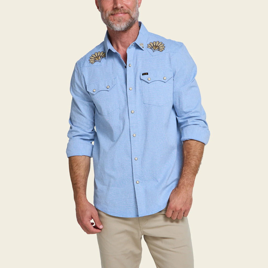 Howler Bros- Crosscut Deluxe Longsleeve : Fanned Flora