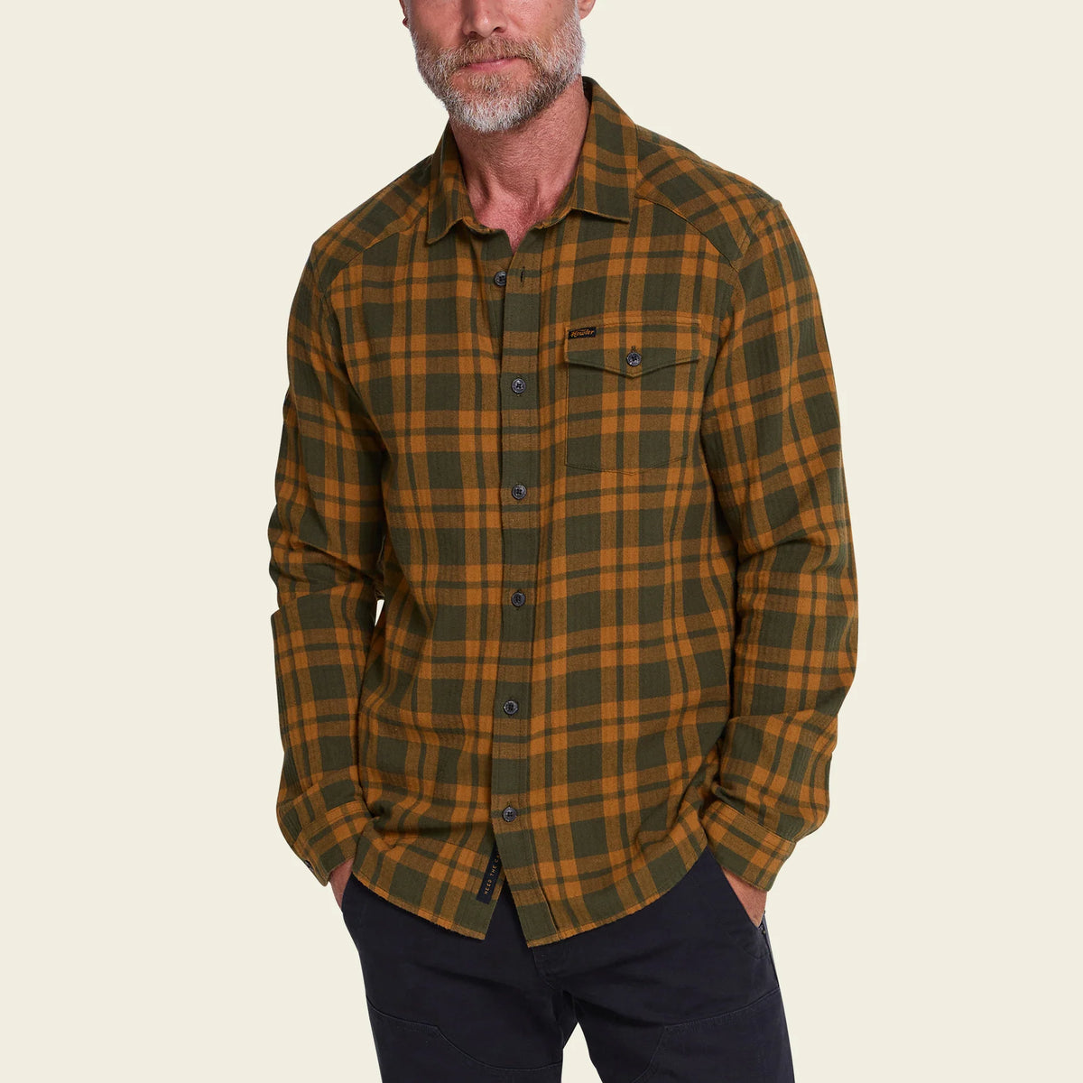 Howler Bros- La Grange Lightweight Flannel: Cohen Plaid