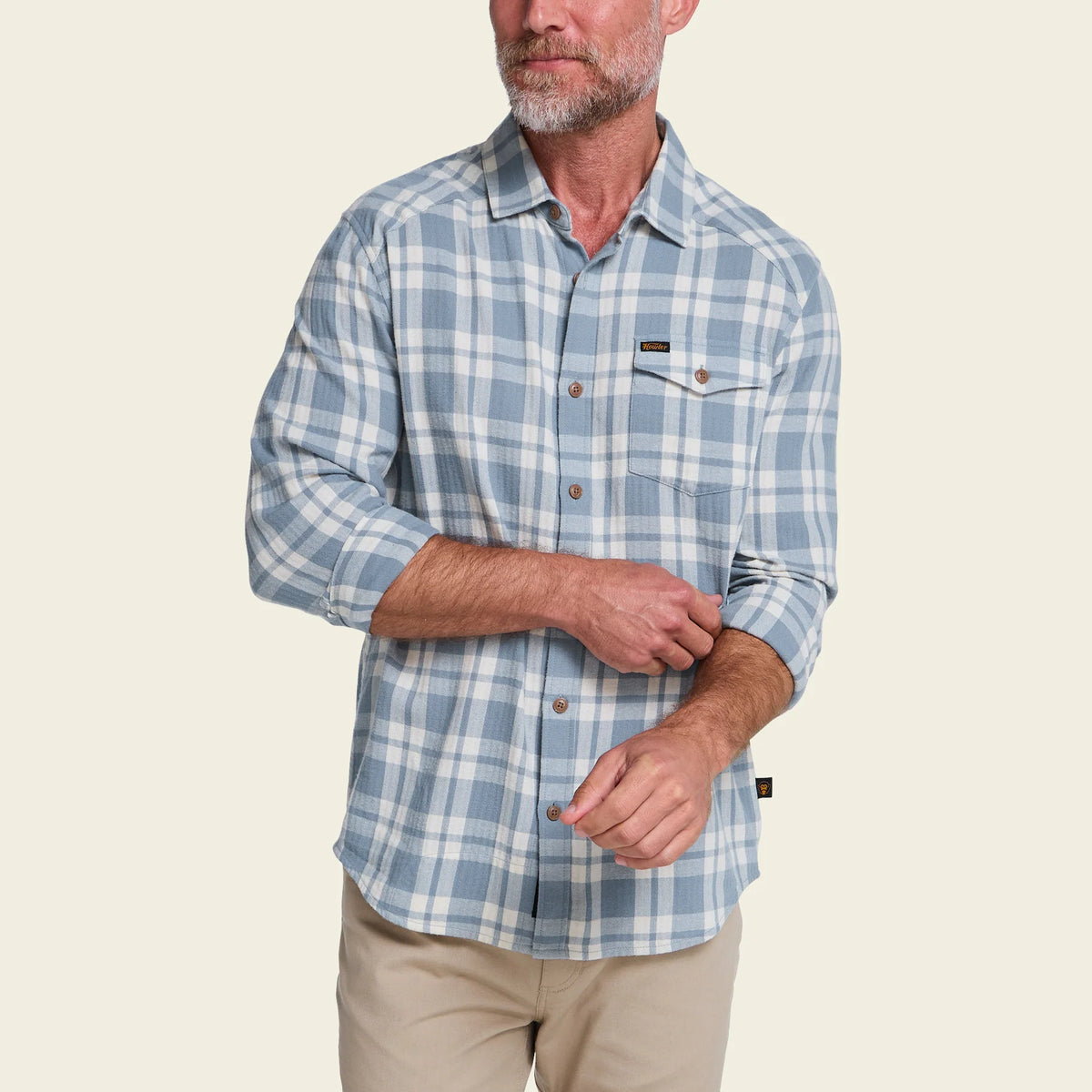 Howler Bros- La Grange Lightweight Flannel: Cohen Plaid