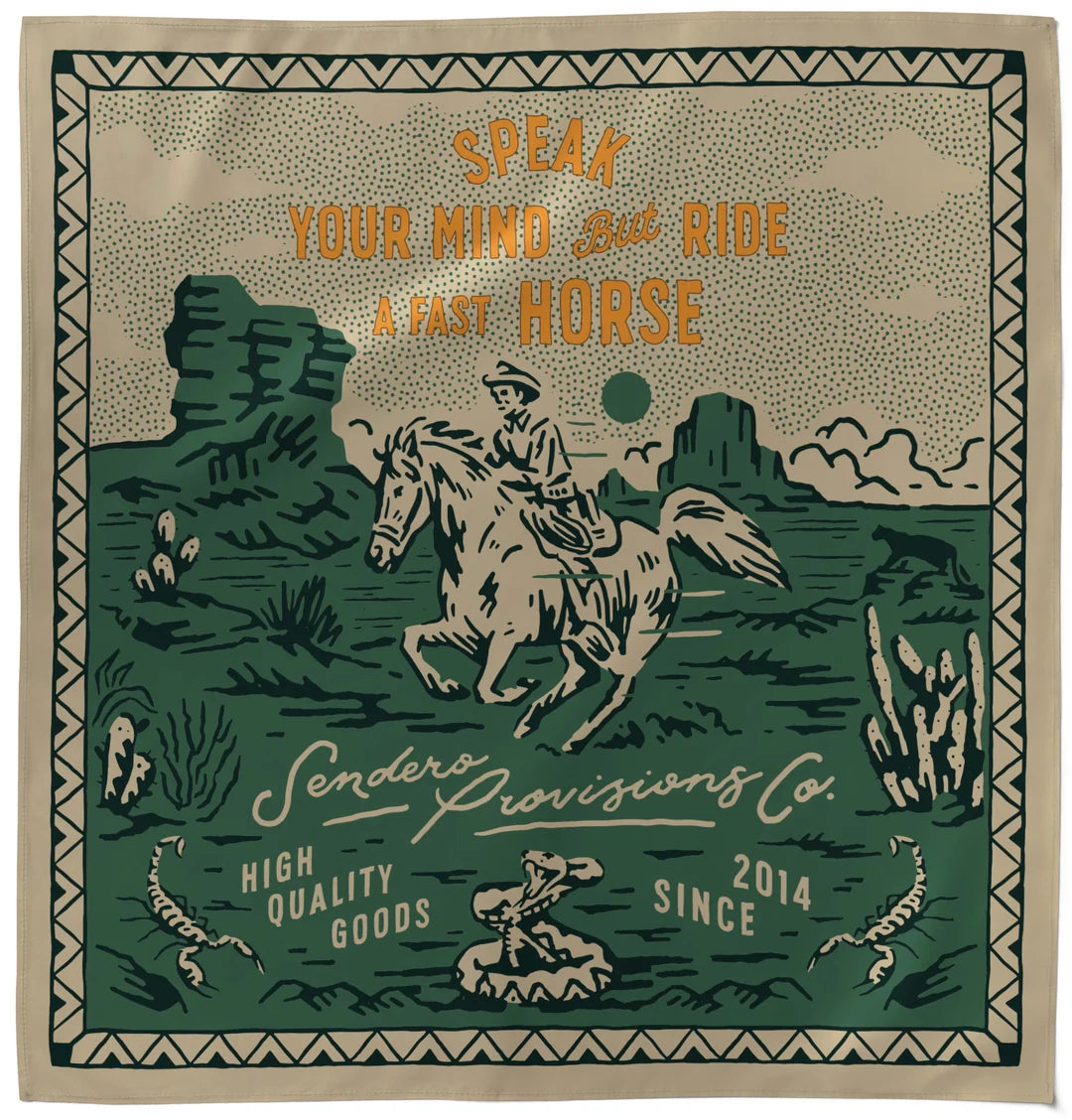 Sendero- Fast Horse Bandana