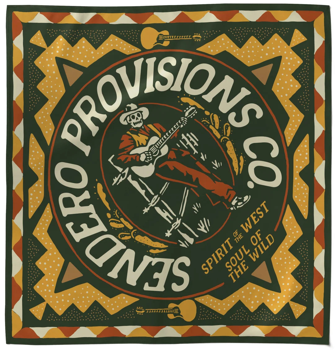 Sendero- Still Pickin' Bandana - Gold