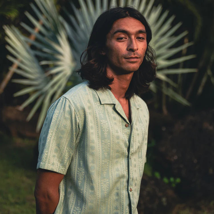 Roark- Gonzo Short Sleeve Woven Dusty Green