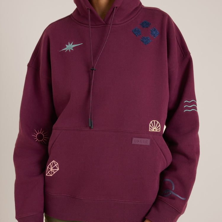 Roark- Hiker Hoodie in Blackberry