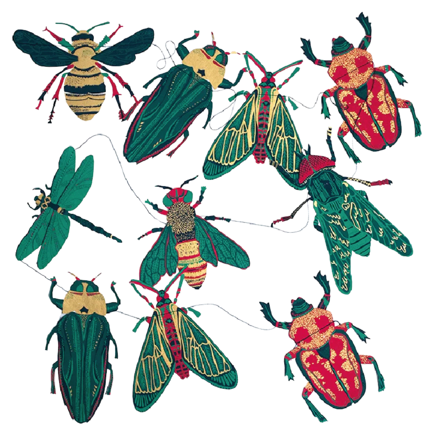 East End Press- Insects Sewn Garland