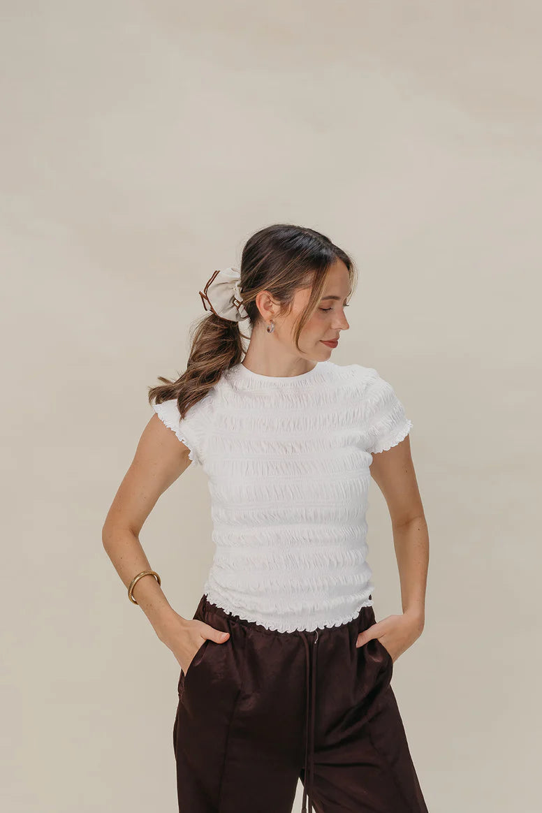 KAXI- Beige Mom Corset Scrunchie