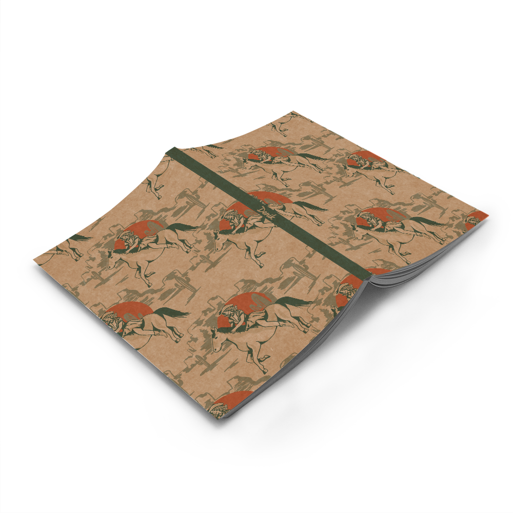 Denik- Pretty Cowgirl Kraft Layflat Notebook