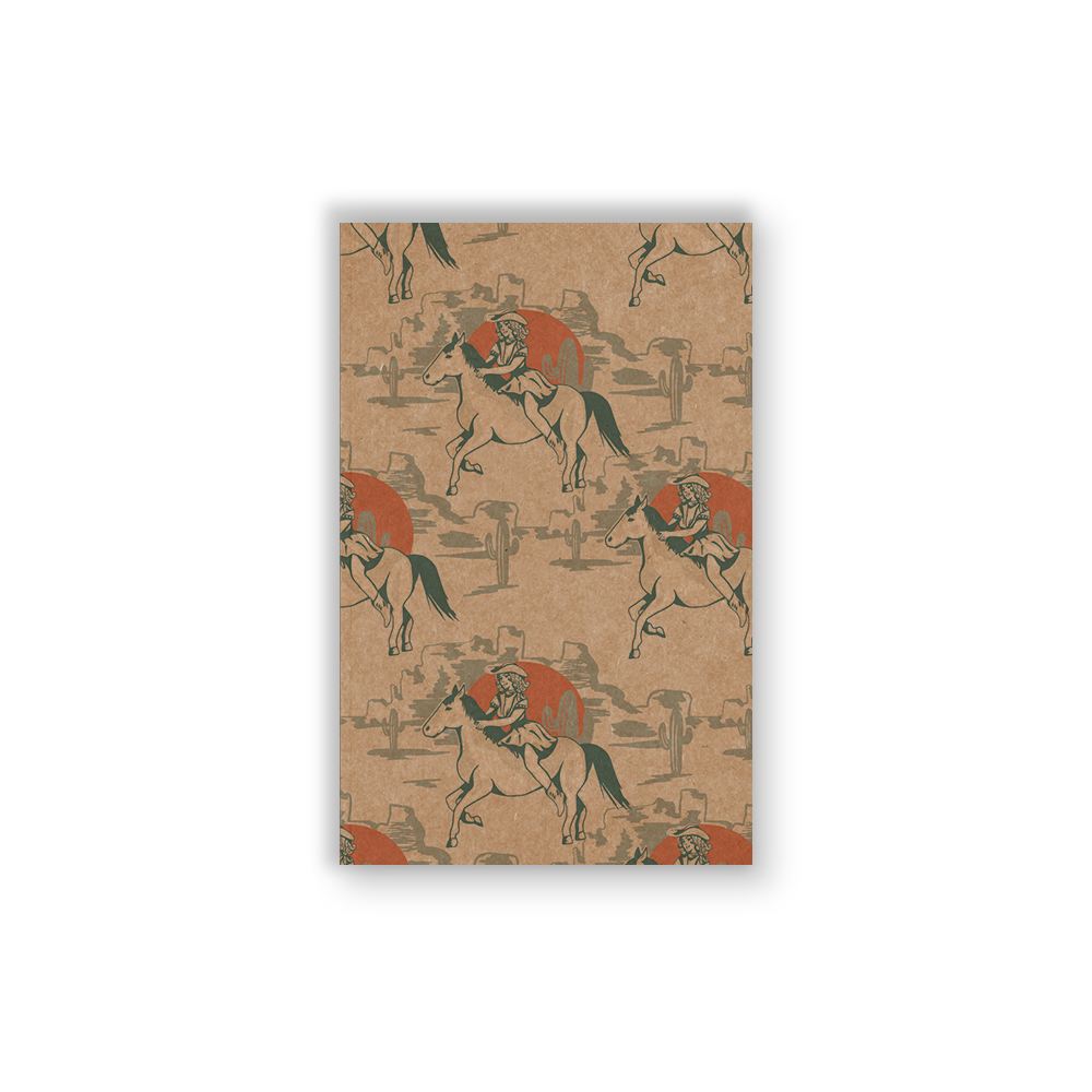 Denik- Pretty Cowgirl Kraft Layflat Notebook