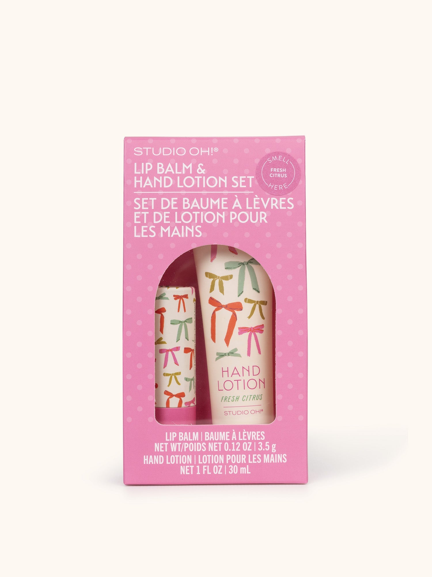 Studio Oh!- Put a Bow on It Lip Balm & Hand Lotion Set