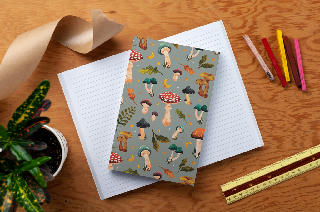 Denik- Mushroom Garden Classic Layflat Journal Notebook