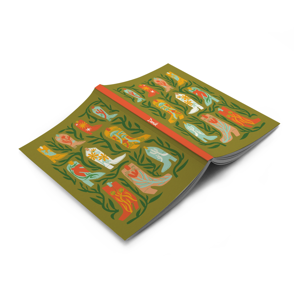 Denik- Botany Boots Classic Layflat Journal Notebook