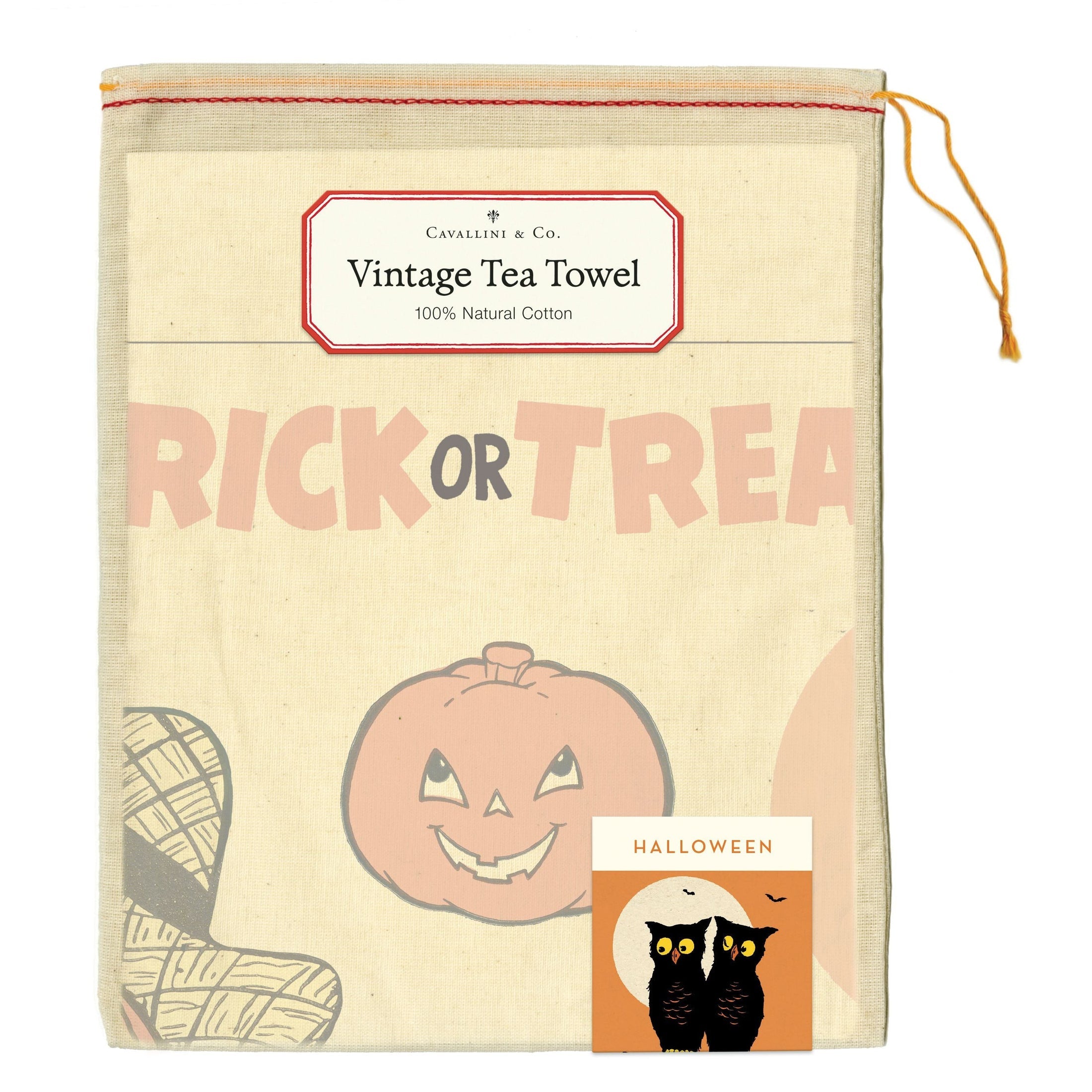 Cavallini Papers & Co.- Halloween Tea Towel