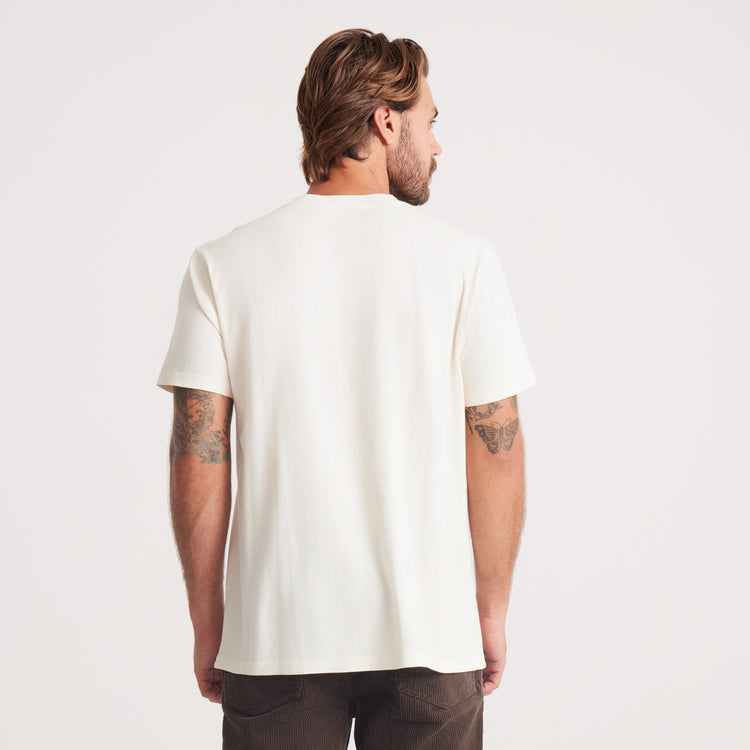 Roark- Made To Fade Short Sleeve Tee in Off White
