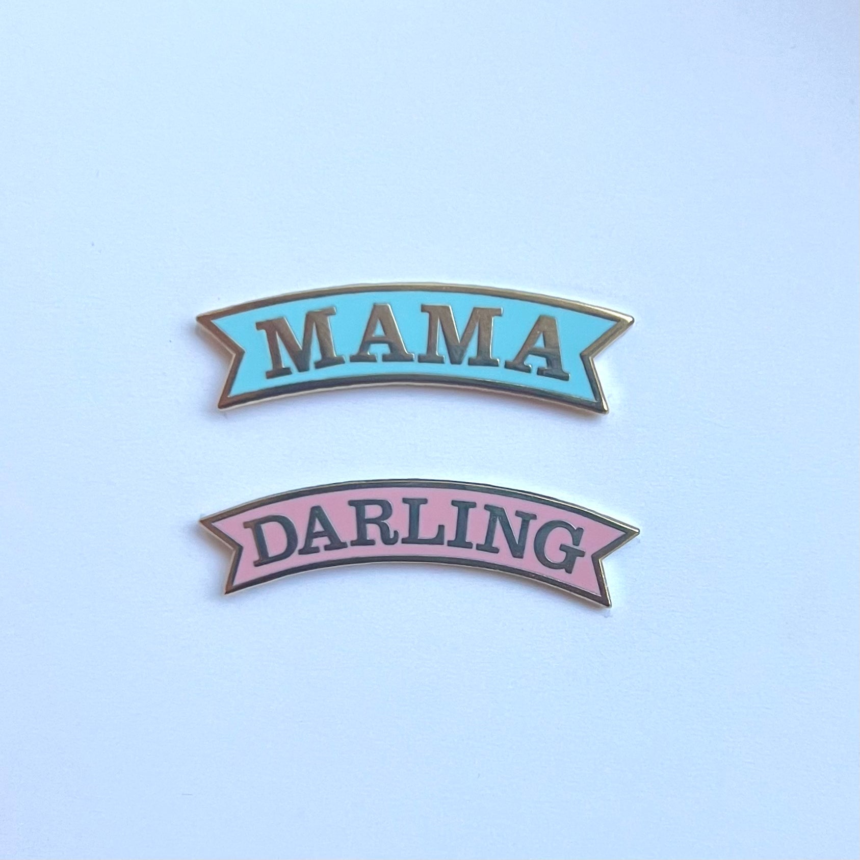 Helmsie- Mama & Darling Enamel Pin Set