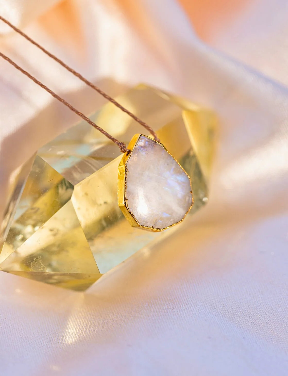 SoulKu- Moonstone Alchemy Necklace for Sisterhood