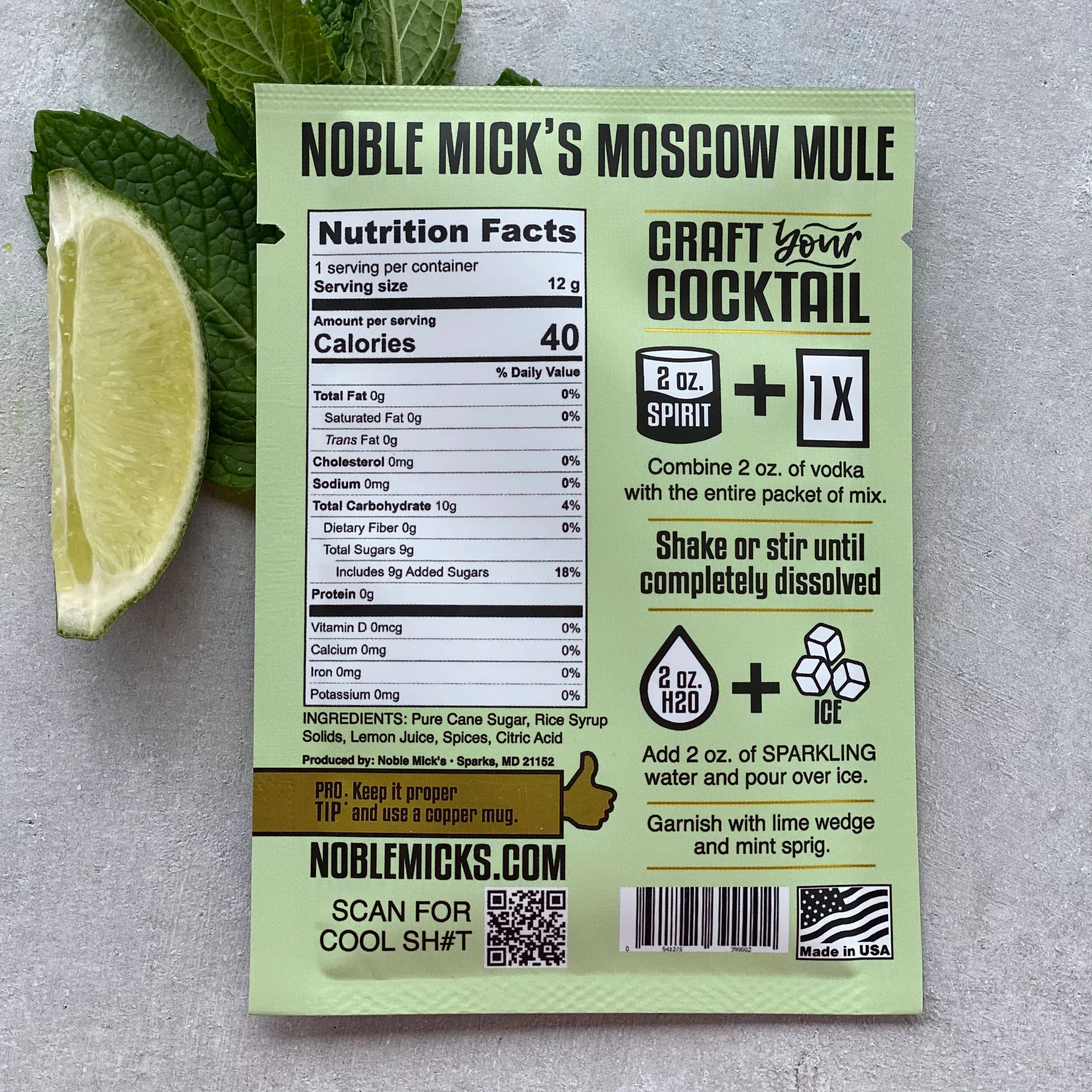 Noble Mick's- Moscow Mule Single Pack