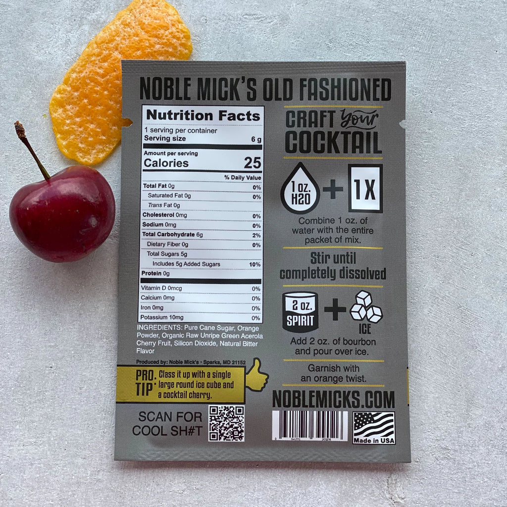 Noble Mick's- Old Fashioned Single Pack
