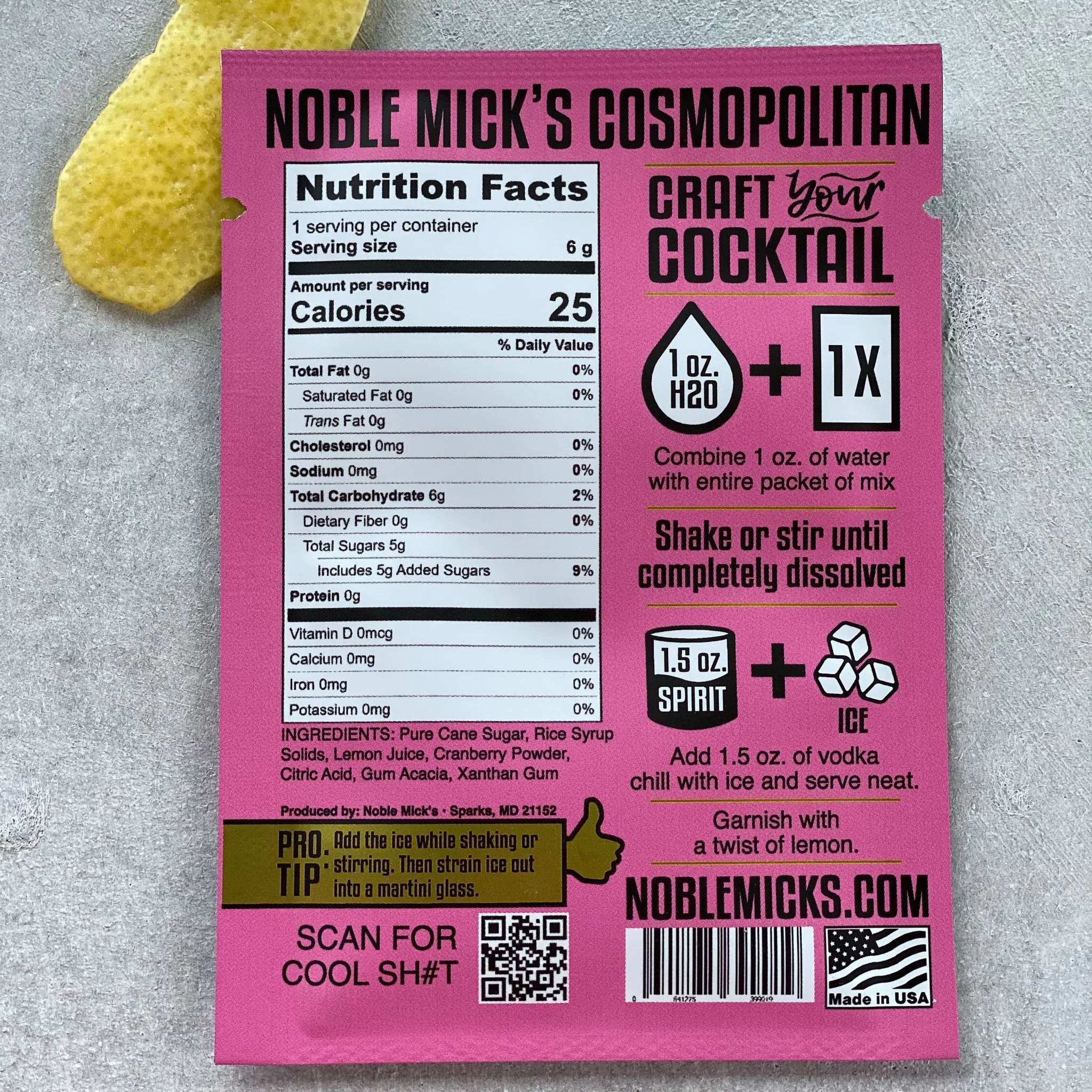 Noble Mick's- Cosmopolitan Single Pack