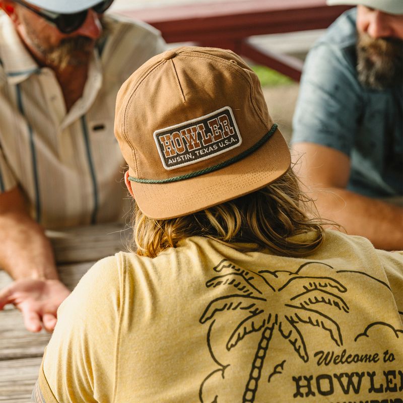 Howler Bros- Howler Slab : Duck Brown: Unstructured Snapback Hats