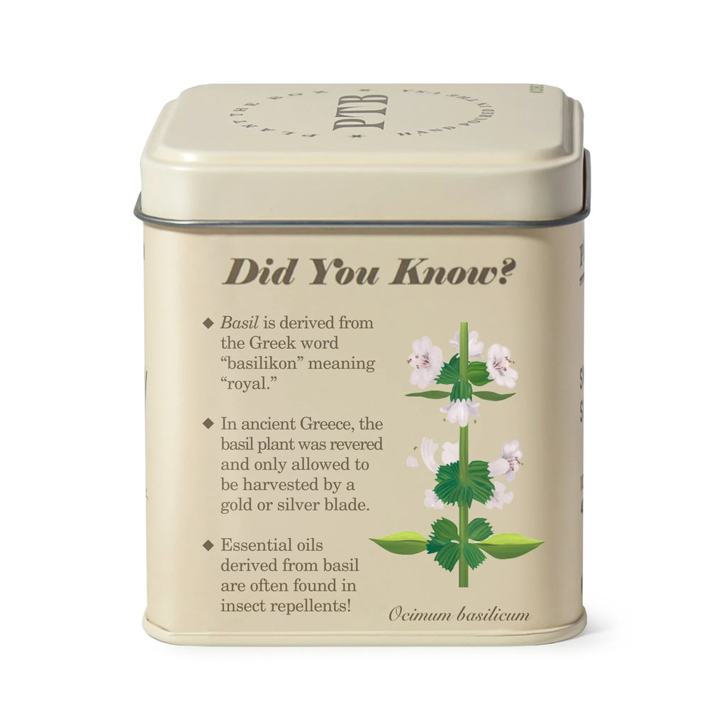 KOBO Candles- Fresh Picked Basil Plant The Box Tin Candle