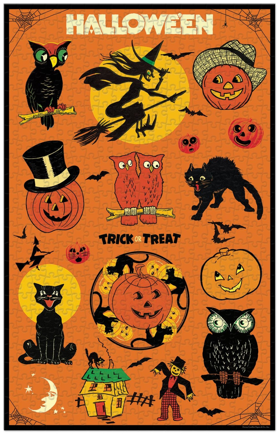 Cavallini Papers & Co.- Halloween 500 Piece Puzzle