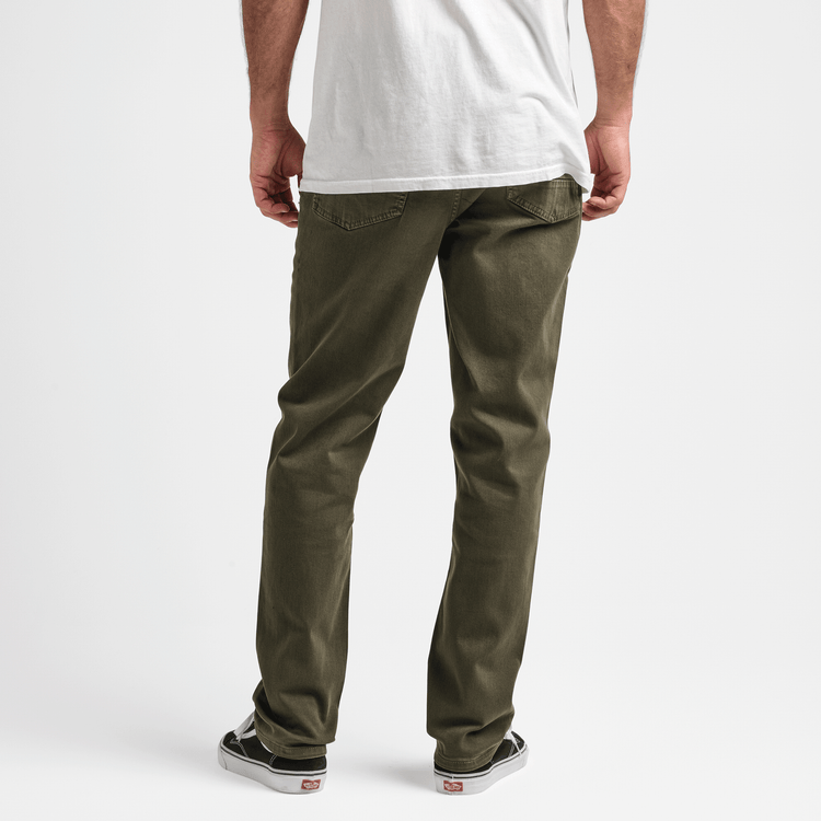 Roark- HWY 128 Straight Fit Broken Twill Jeans in Military