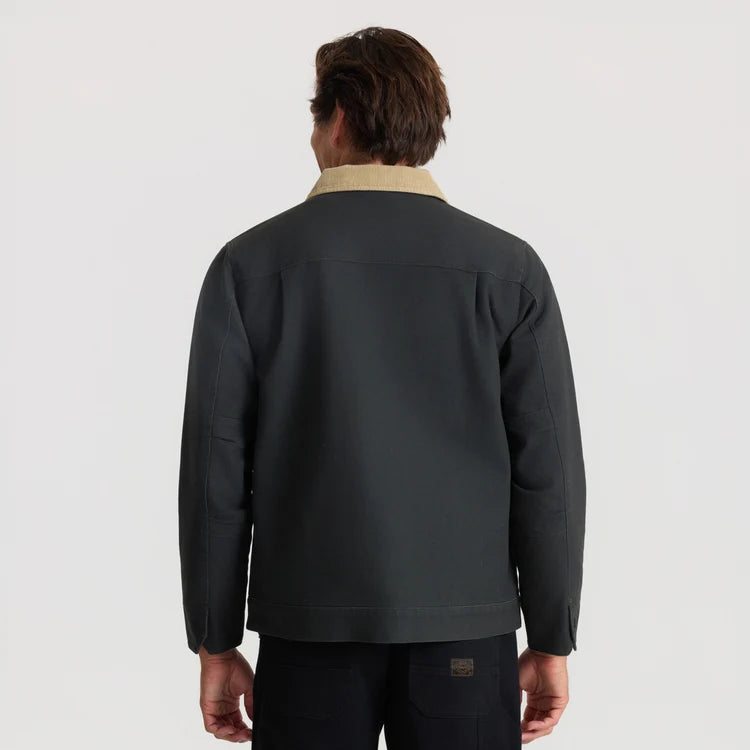 Roark- Open Roads Waxed Canvas Jacket in Onyx