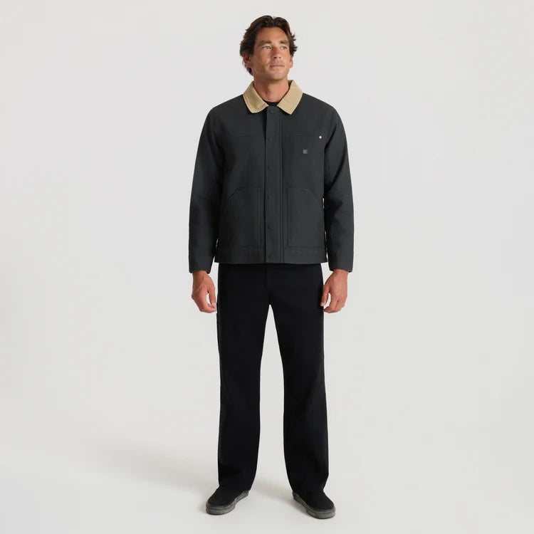 Roark- Open Roads Waxed Canvas Jacket in Onyx