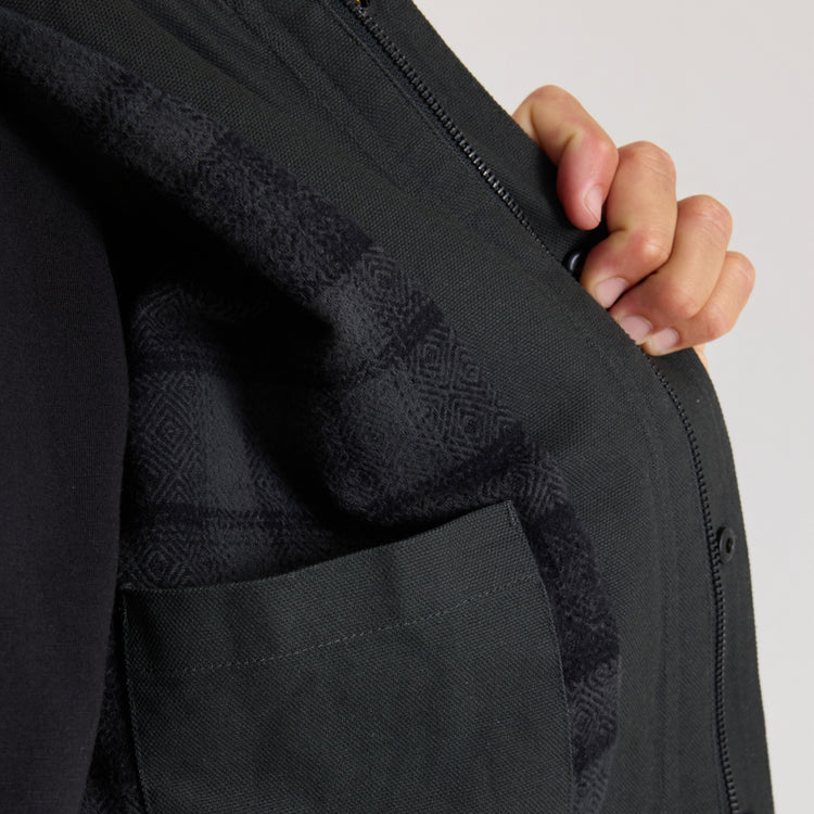 Roark- Open Roads Waxed Canvas Jacket in Onyx
